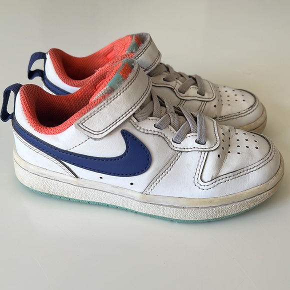 NIKE COURT BOROUGH LOW 2 PS 'WHITE DARK PURPLE DUST' - Picture 3 of 10